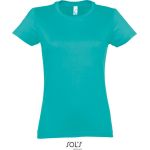 Damen T-Shirt – Imperial – Karibikblau XL