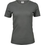 Damen T-Shirt – Teejays Interlock – Pudergrau M