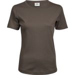 Damen T-Shirt - Teejays Interlock - Chocolate S