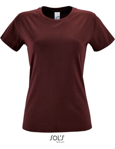 Damen T-Shirt - Regent - Burgunderrot S