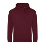 JustHoods Herren Kapuzenpullover – Burgunderrot S