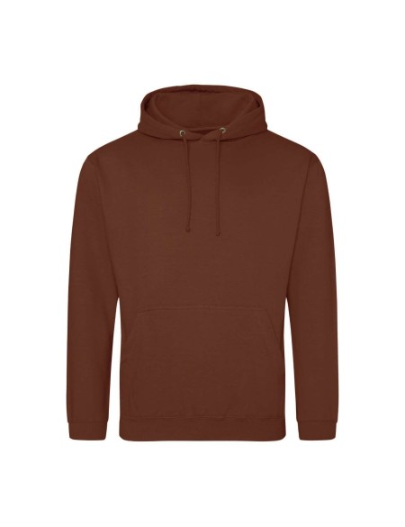 JustHoods Herren Kapuzenpullover - Red Rust S