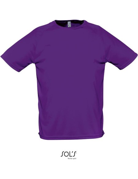Herren-Sport-T-Shirt SPORTY - Dunkellila XS