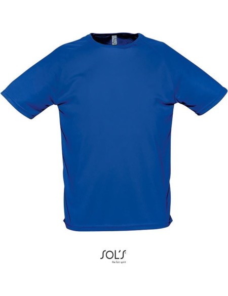 Herren-Sport-T-Shirt SPORTY - Königsblau XXL