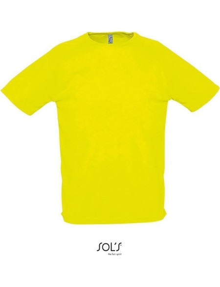 Sport-T-Shirt für Herren SPORTS - Neongelb XS