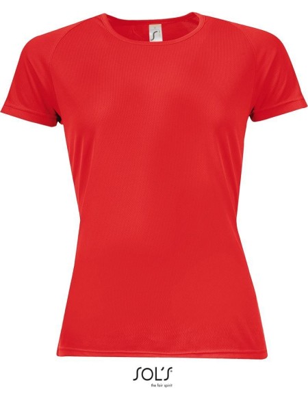 Sport-T-Shirt für Damen SPORTS - Rot XS