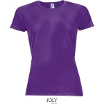 Sport-T-Shirt für Damen SPORTS - Dunkellila S
