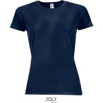 Sport-T-Shirt für Damen SPORTS - Französisches Marineblau M