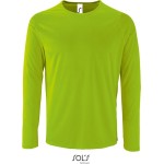Pánské sportovní tričko SPORTY s dlouhým rukávem - Neon green M