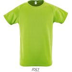 Sport-T-Shirt für Kinder – SPORTS – Apfelgrün 10 Jahre
