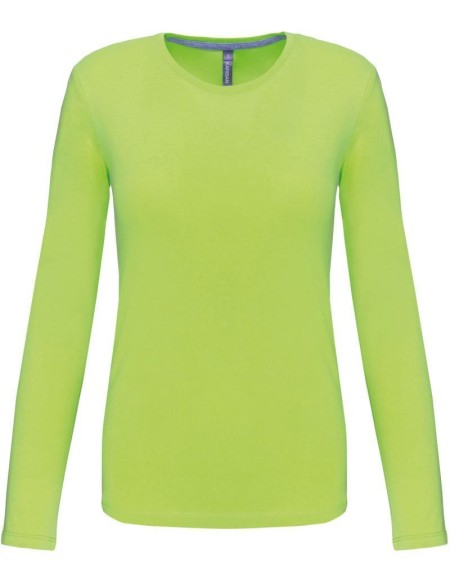 Damen T-Shirt – Kariban K383 Langarm – Limette M