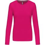 Damen-T-Shirt – Kariban K383 mit langen Ärmeln – Fuchsia XXL