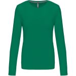 Dámské tričko - Kariban K383 s dlouhým rukávem - Kelly green L