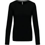 Damen T-Shirt – Kariban K383 Langarm – Schwarz 3XL