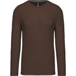 Herren T-Shirt – Kariban K359 Langarm – Schokolade L