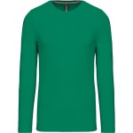 Pánské tričko - Kariban K359 s dlouhým rukávem - Kelly green XXL