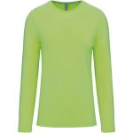 Pánské tričko - Kariban K359 s dlouhým rukávem - Lime XXL