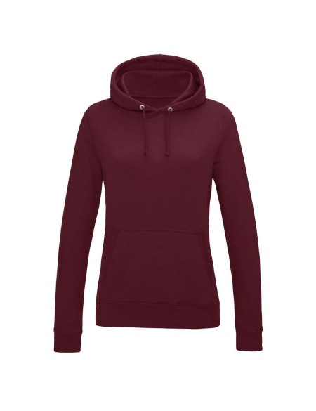 JustHoods Damen-Sweatshirt – Burgunderrot XL