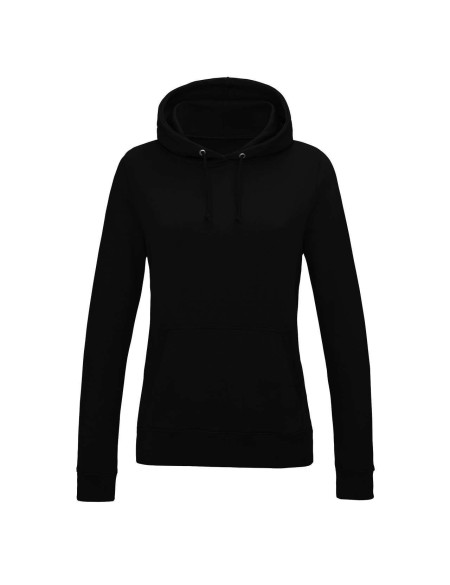 Damen-Sweatshirt JustHoods - Tiefschwarz XS