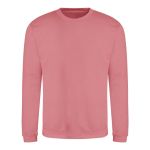 Unisex mikina bez kapuce JustHoods - Dusty rose XL