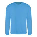 Unisex mikina bez kapuce JustHoods - Hawaiian blue XL