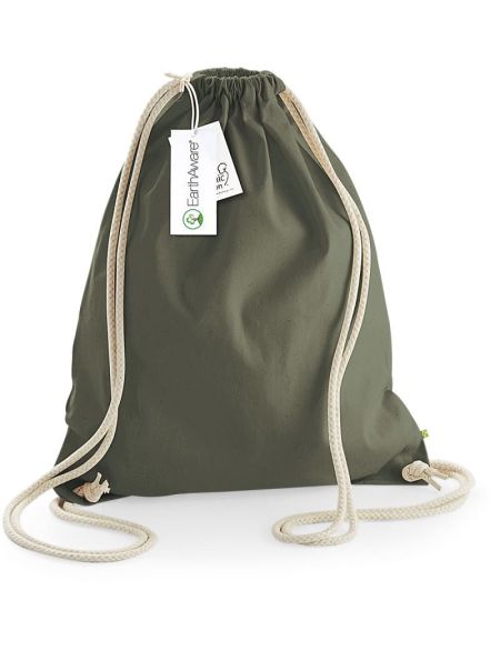 Schwere Bio-Baumwolltasche W810 – Olivgrün