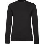 Damen-Sweatshirt ohne Kapuze #Set In - Schwarz pur 3XL