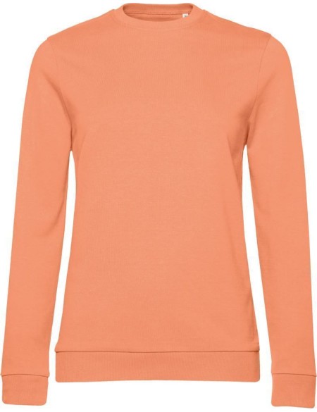 Damen-Sweatshirt ohne Kapuze #Set In - Melonenorange L