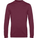 Herren-Sweatshirt ohne Kapuze #Set in - Burgunderrot 3XL
