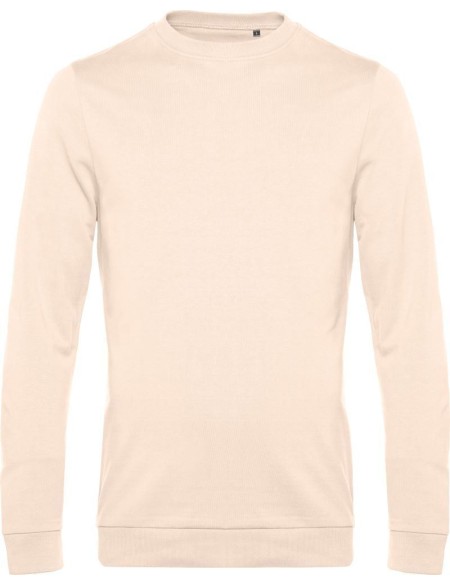 Herren-Sweatshirt ohne Kapuze #Set in - Blassrosa 3XL