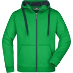 Herren-Sweatshirt Doubleface JN355 – Farngrün/Graphit XL