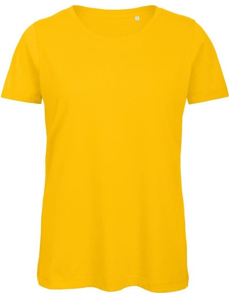 Damen-T-Shirt B+C Inspire T aus Bio-Baumwolle – Gelb XS