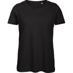 Damen T-Shirt B+C Inspire T aus Bio-Baumwolle - Schwarz L