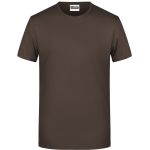 James+Nicholson 8008 Herren-T-Shirt aus Bio-Baumwolle – Braun XL