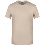 James+Nicholson 8008 Herren-T-Shirt aus Bio-Baumwolle – Stone M