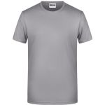 James+Nicholson 8008 Herren-T-Shirt aus Bio-Baumwolle – Stahlgrau XXL