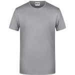 James+Nicholson 8008 Herren-T-Shirt aus Bio-Baumwolle – Stahlgrau XXL