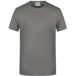Pánské tričko z bio bavlny James+Nicholson 8008 - Mid grey M