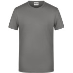 Pánské tričko z bio bavlny James+Nicholson 8008 - Mid grey L