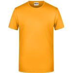 Pánské tričko z bio bavlny James+Nicholson 8008 - Gold yellow 3XL