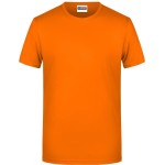 James+Nicholson 8008 Herren-T-Shirt aus Bio-Baumwolle – Orange 3XL
