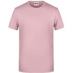 Pánské tričko z bio bavlny James+Nicholson 8008 - Soft pink 3XL