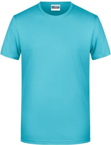 Pánské tričko z bio bavlny James+Nicholson 8008 - Pacific XXL