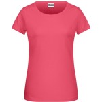 James+Nicholson 8007 Damen-T-Shirt aus Bio-Baumwolle – Himbeere XS