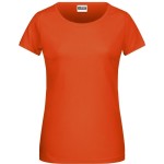 James+Nicholson 8007 Damen-T-Shirt aus Bio-Baumwolle – Dunkelorange XL