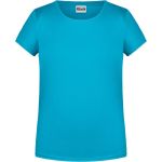 Dámské tričko z bio bavlny James+Nicholson 8007 - Turquoise S
