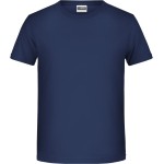 James+Nicholson T-Shirt aus Bio-Baumwolle für Jungen 8008B – Marineblau XL