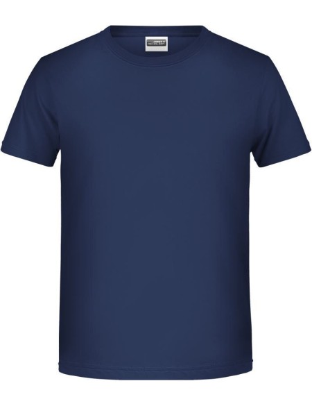 James+Nicholson T-Shirt aus Bio-Baumwolle für Jungen 8008B – Marineblau XL