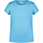 James+Nicholson Mädchen-T-Shirt aus Bio-Baumwolle 8007G – Himmelblau M