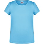 James+Nicholson Mädchen-T-Shirt aus Bio-Baumwolle 8007G – Himmelblau L
